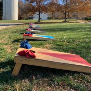 Cornhole Board Rental in Oklahoma City | Triangle Lawn ...